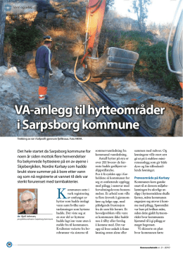 VA-anlegg til hytteområder i Sarpsborg kommune
