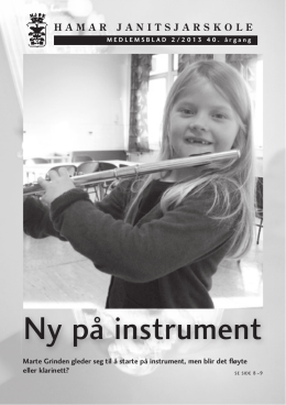 Ny på instrument - Hamar Janitsjarskole