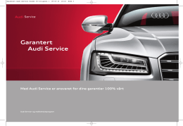 Garantert Audi Service
