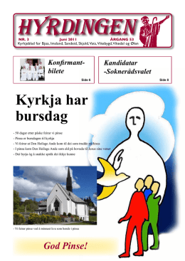 Kyrkja har bursdag - Kyrkjebladet Hyrdingen