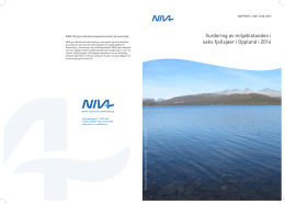 Vurdering av miljøtilstanden i seks fjellsjøer i Oppland i 2014