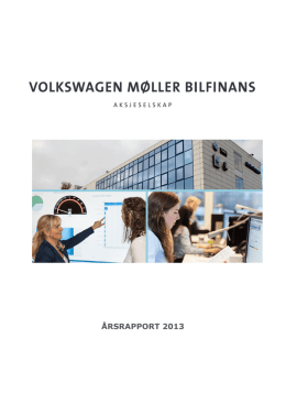 Årsrapport 2013 - Volkswagen Møller Bilfinans