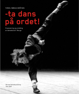 Ta dans på ordet - Norske Dansekunstnere