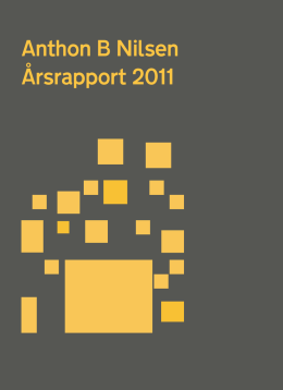 Anthon B Nilsen Årsrapport 2011