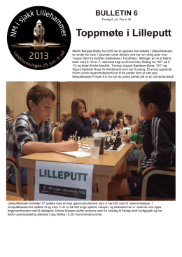 Bulletin 6 - Landsturneringen NM i sjakk 2013