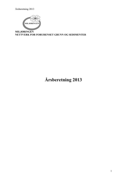 Årsberetning 2013