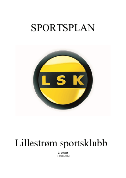 Sportsplan LSK UA - Lillestrøm Sportsklubb