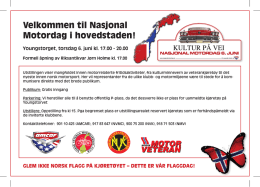 Nasjonal Motordag i Oslo 6. juni!
