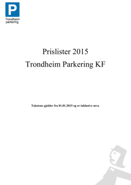 Priser_2015 - Trondheim parkering