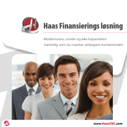 Haas Finansierings løsning - Haas Factory Outlet Norway