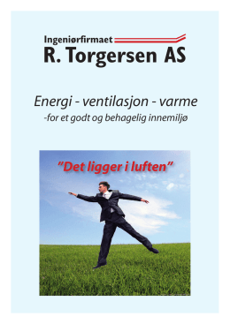 Brosjyre - Ingeniørfirmaet R.Torgersen AS