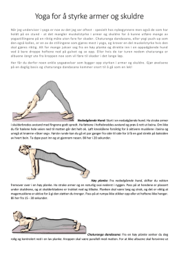 Yoga for å styrke armer og skuldre