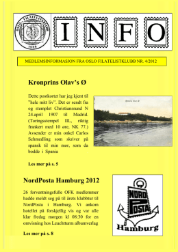 PDF-visning - Oslo Filatelistklubb