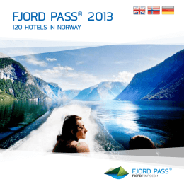 BROSJYRE: Fjord Pass® 2013