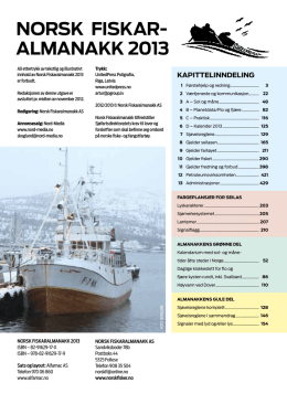 nfa 2013.pdf - NORSK FISKERIALMANAKK AS