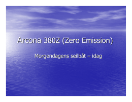Arcona 380 Z Presentasjon