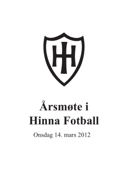 2011 - Hinna Fotball