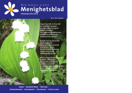 Menighetsbladet nr 3, 2012 - Flekkefjord.kirken.no