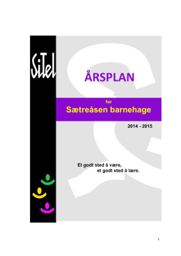 Årsplan Sætreåsen 2014-2015