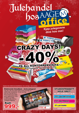 CRAZY DAYS! - AageM Office