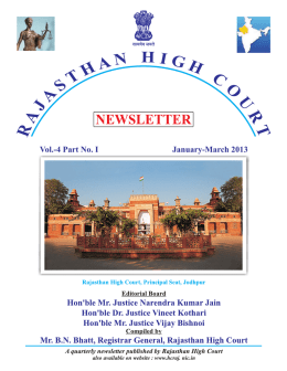 Raj. High Court News Latter.cdr