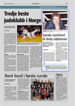 Tredje beste judoklubb i norge