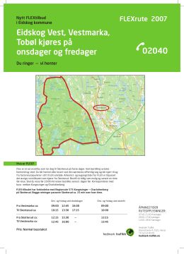 02040 Eidskog Vest, Vestmarka, Tobøl kjøres på - Hedmark