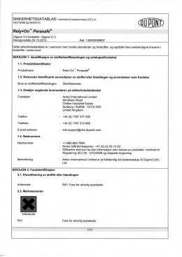 produktdatablad perasafe