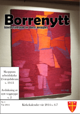 Borrenytt 2014-1