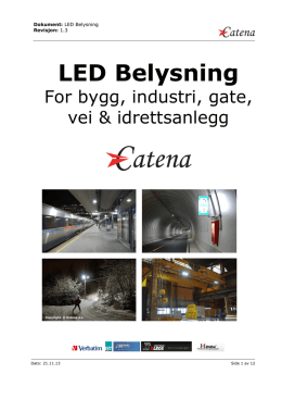 Catena LED- Belysning 2013 v1.3