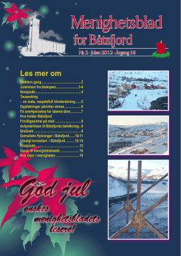 God jul God jul - Båtsfjord kommune