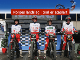 Norges landslag i trial er etablert