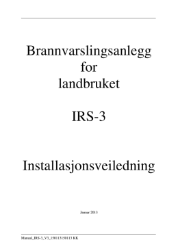 IRS-3.V3 Manual