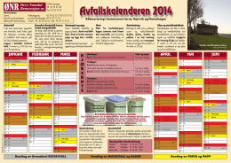 Avfallskalenderen 2014