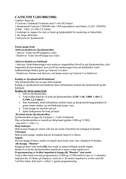 Brukerveiledning for Canicom 5 serie
