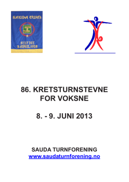 9. juni 2013 - Norges gymnastikk og turnforbund