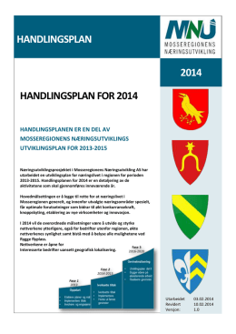 Handlingsplan for 2014 - Mosseregionens Næringsutvikling AS