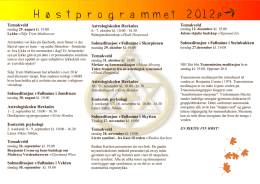 program høsten 2012 - Astrolog Heidi Horpestad