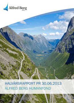 2013 Halvårsrapport (pdf)