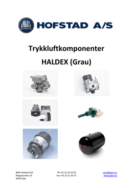 Trykkluftkomponenter HALDEX (Grau)