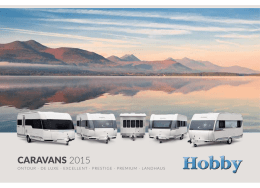 CARAVANS 2015 - Hobby Caravan