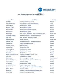 List of participants. Conference LOT 2014
