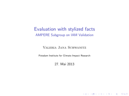 Evaluation with stylized facts - at www.ampere