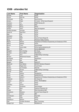IO08 - attendee list - Center for Integrated Operations in the