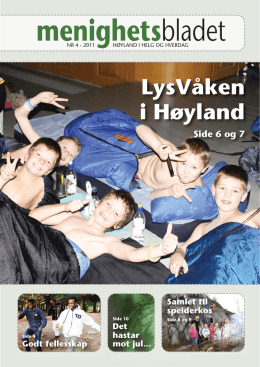 Menighetsblad 2011/4 - Sandnes kirkelige fellesråd