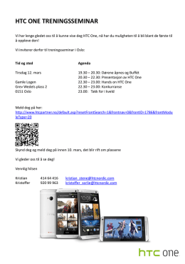 HTC ONE TRENINGSSEMINAR INVITASJON.pdf