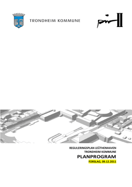 PLANPROGRAM - Pir II arkitektkontor AS