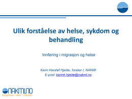 TN-Seminar 110614 Karin H Hjelde