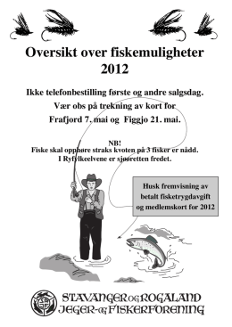 Fiskebrosjyren 2010 - Stavanger og Rogaland Jeger og Fiskerforening