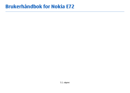 Brukerhåndbok for Nokia E72